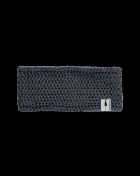 TreeHeadband Knitted Fleece Steel Blue